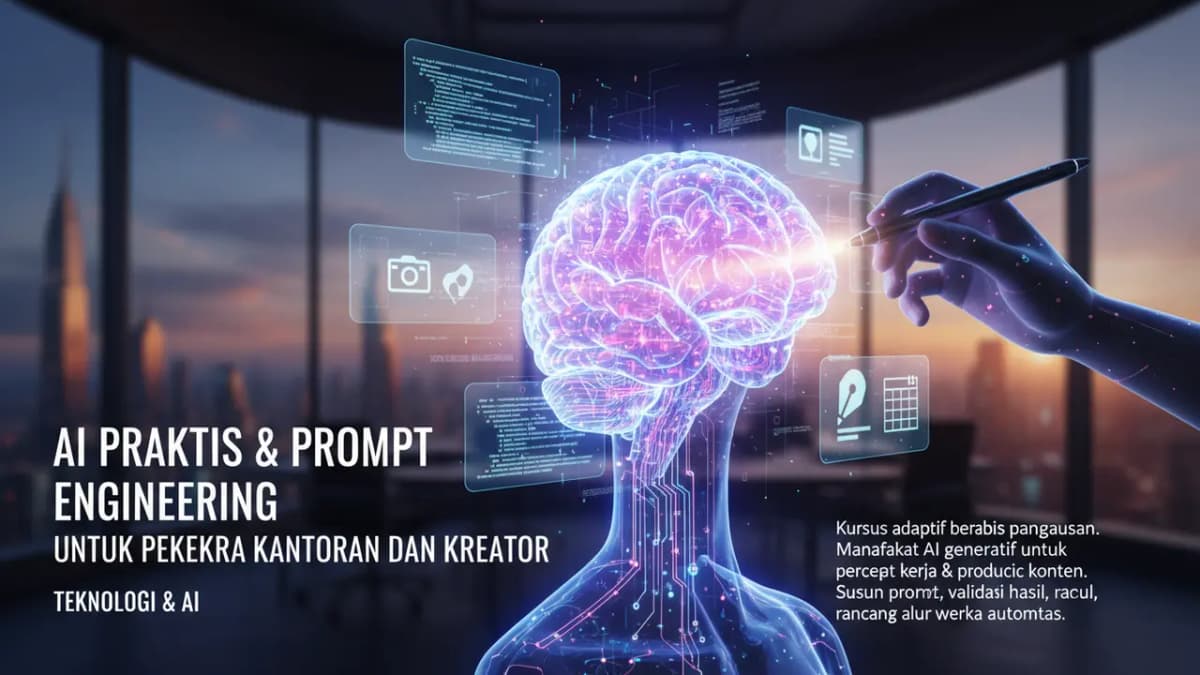 AI Praktis & Prompt Engineering untuk Pekerja Kantoran dan Kreator
