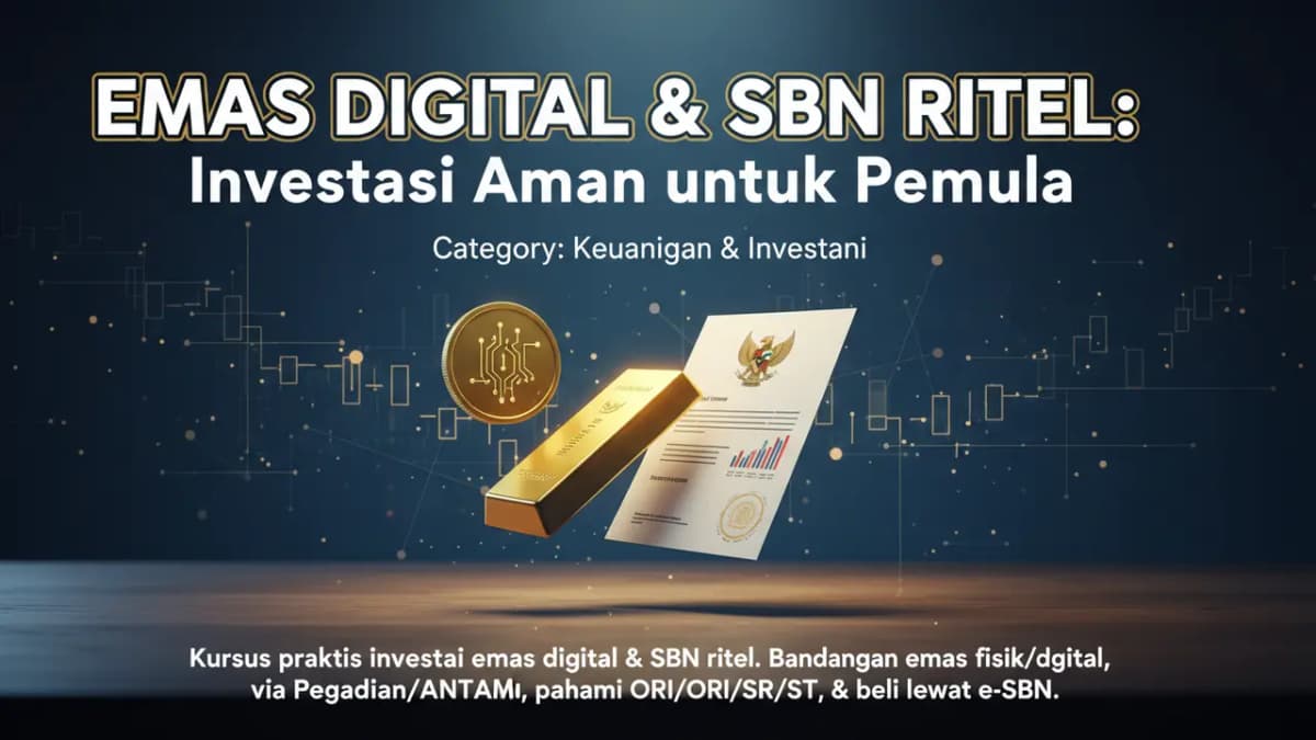 Emas Digital & SBN Ritel: Investasi Aman untuk Pemula