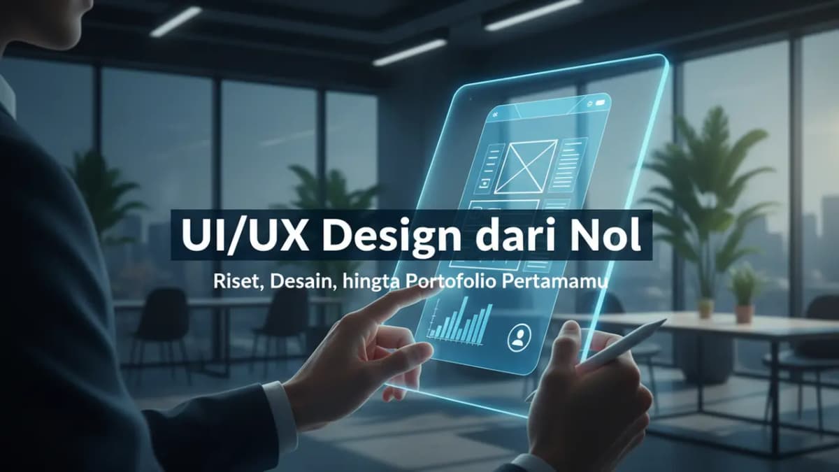 UI/UX Design dari Nol: Riset, Desain, hingga Portofolio Pertamamu