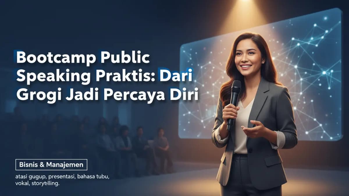 Bootcamp Public Speaking Praktis: Dari Grogi Jadi Percaya Diri