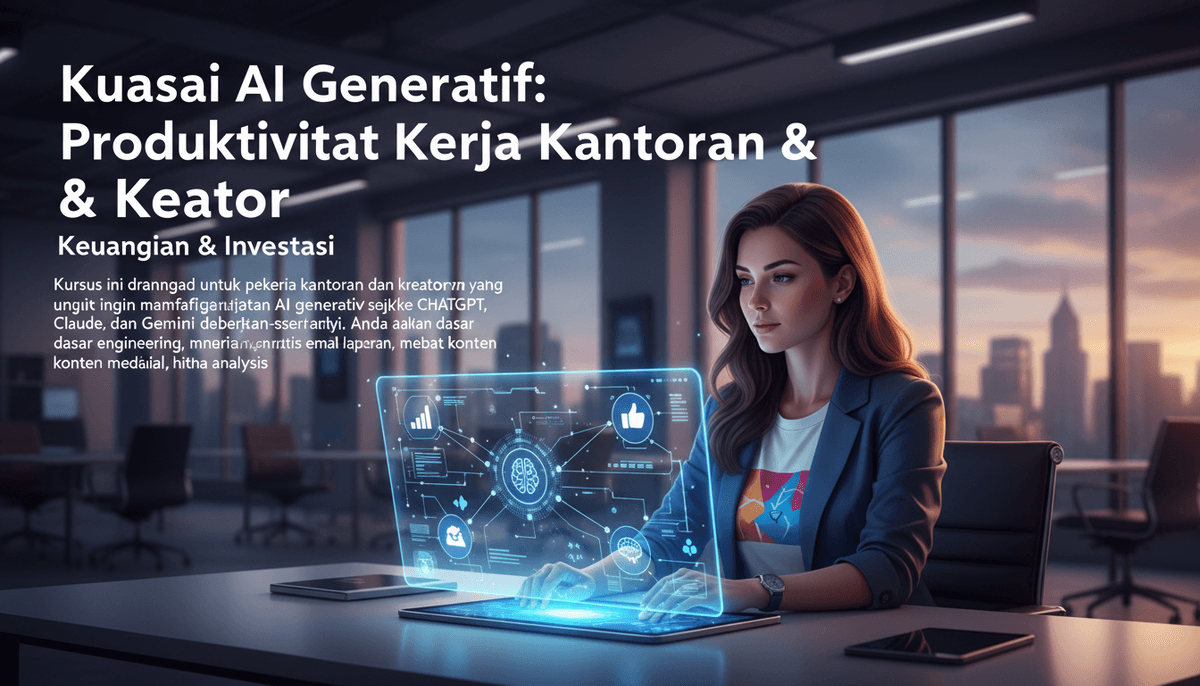 Kuasai AI Generatif: Produktivitas Kerja Kantoran & Kreator